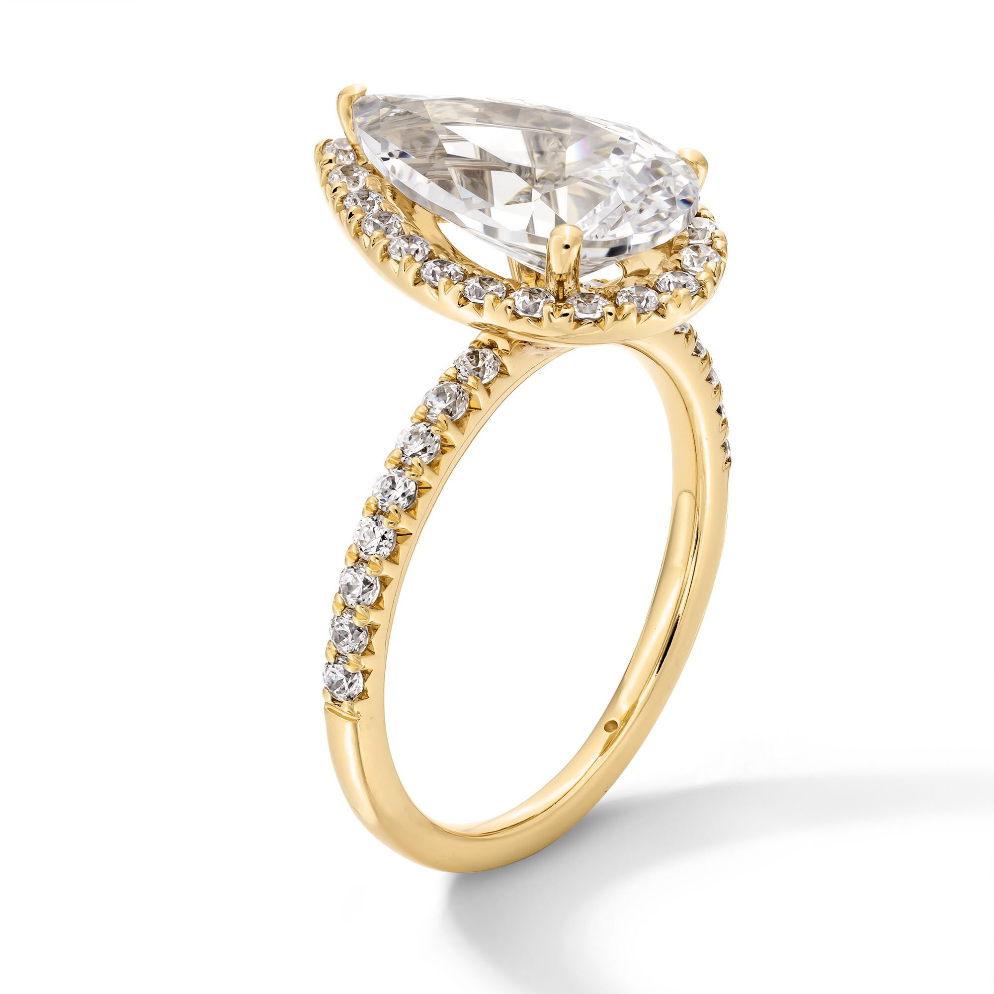 3-1/2 CT. T.W. Pear-Shaped Certified Lab-Grown Diamond Frame