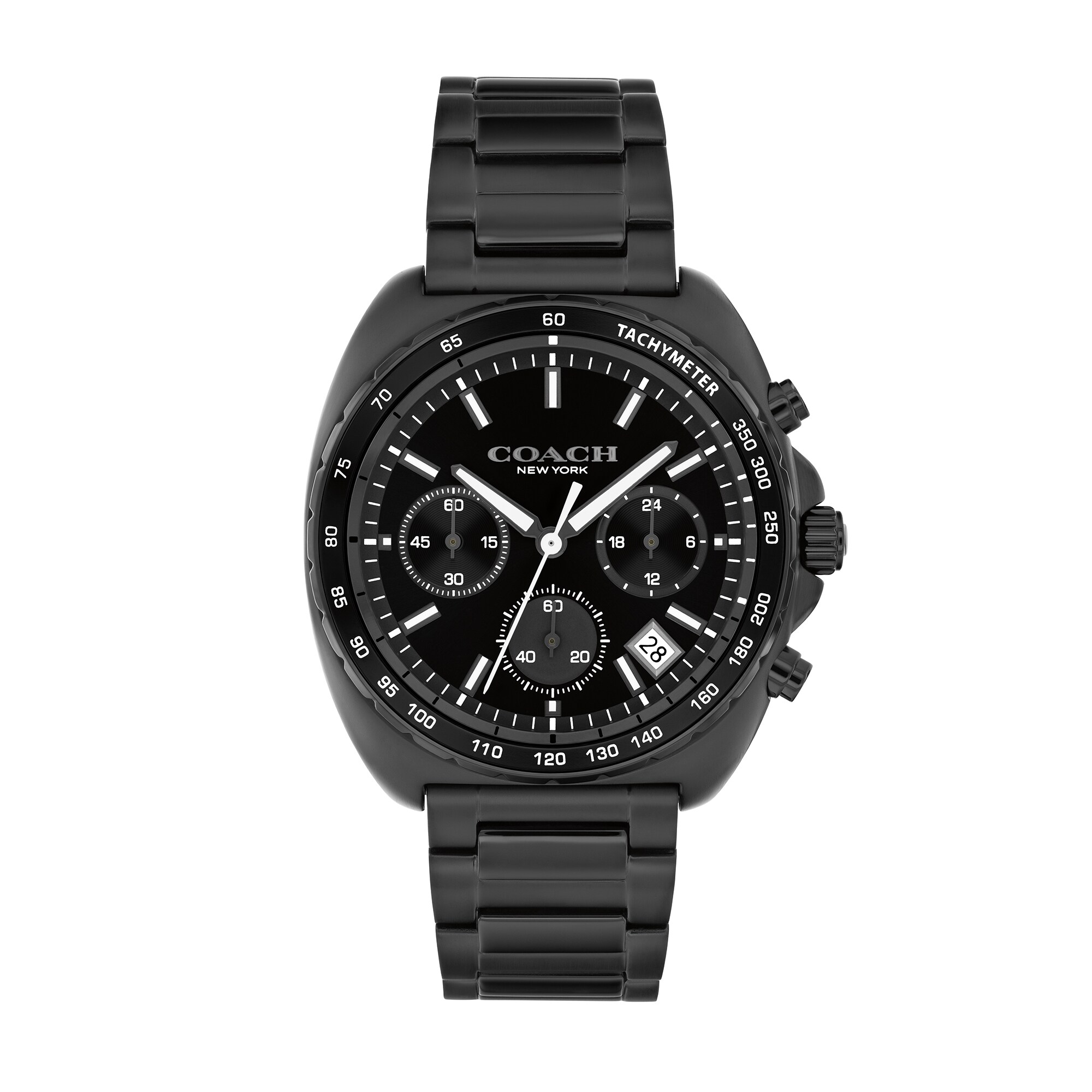 Men's Coach Charter Chronograph Black IP Stainless Steel Watch