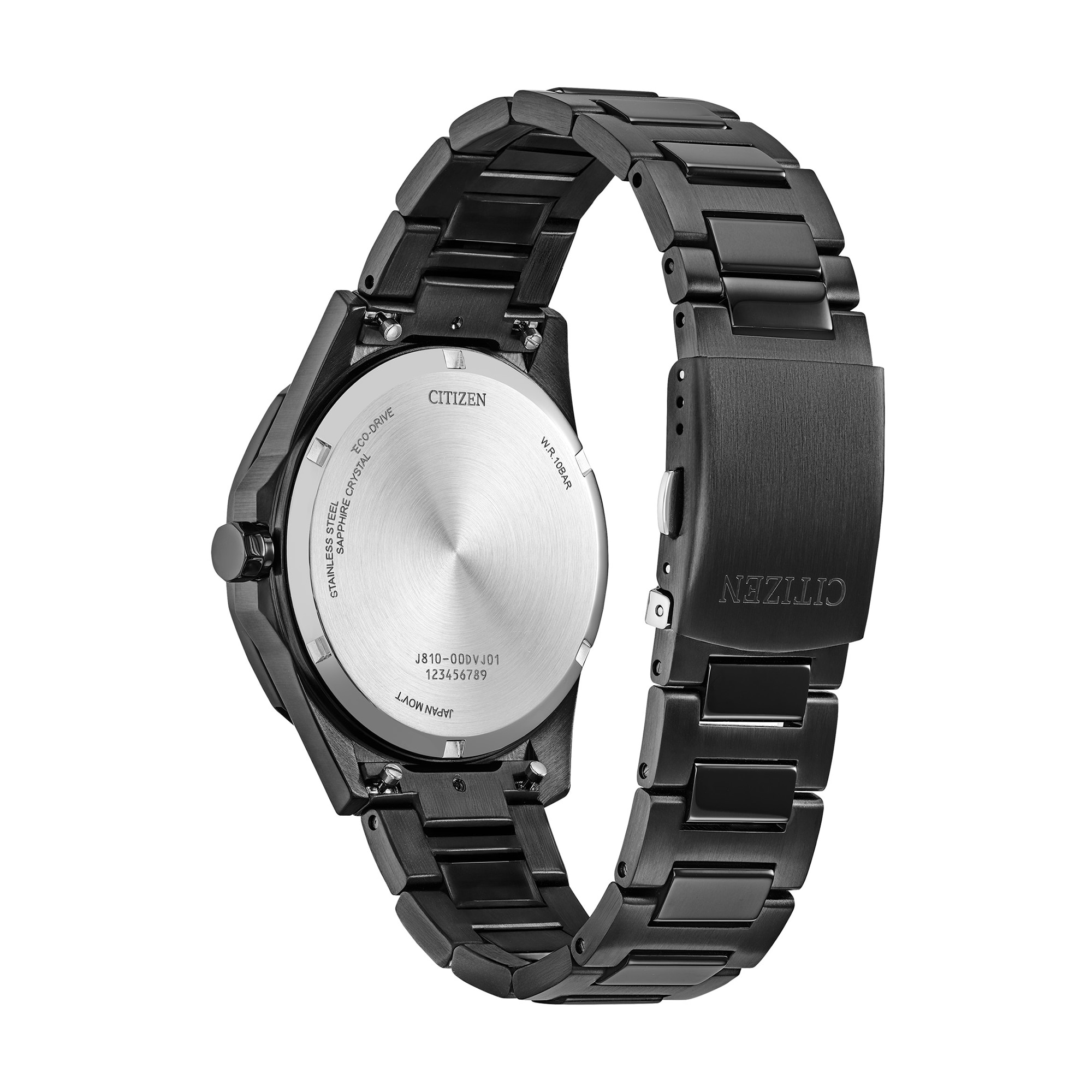 Men's Citizen Eco-Drive® Brycen Black IP Stainless Steel Analog
