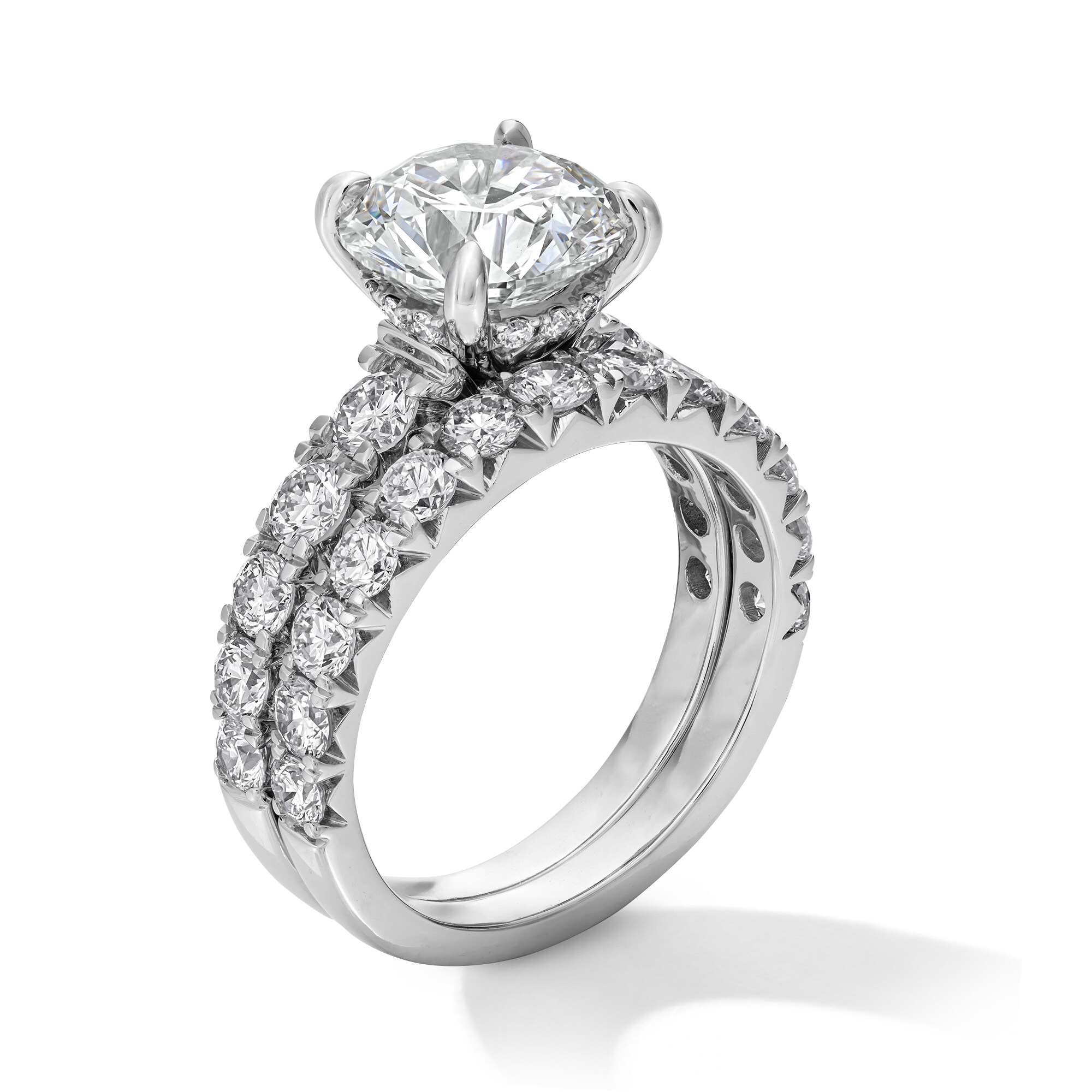 5 CT. T.W. Certified Lab-Grown Diamond Bridal Set in 14K White