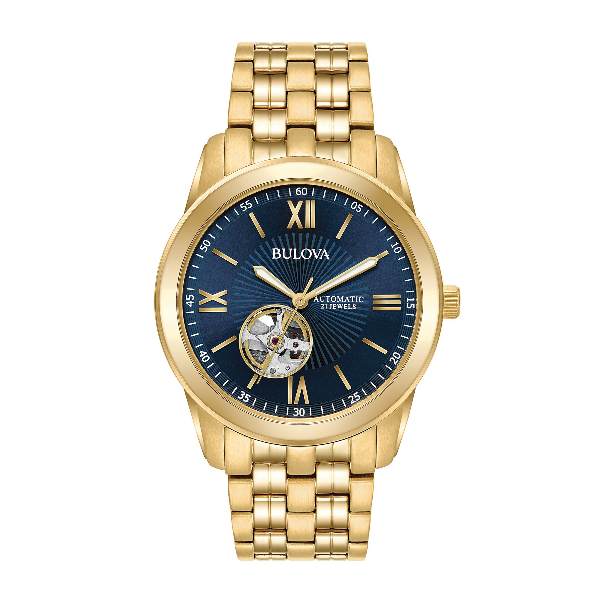 Men's Bulova Classic Gold-Tone IP Automatic Chronograph Watch with