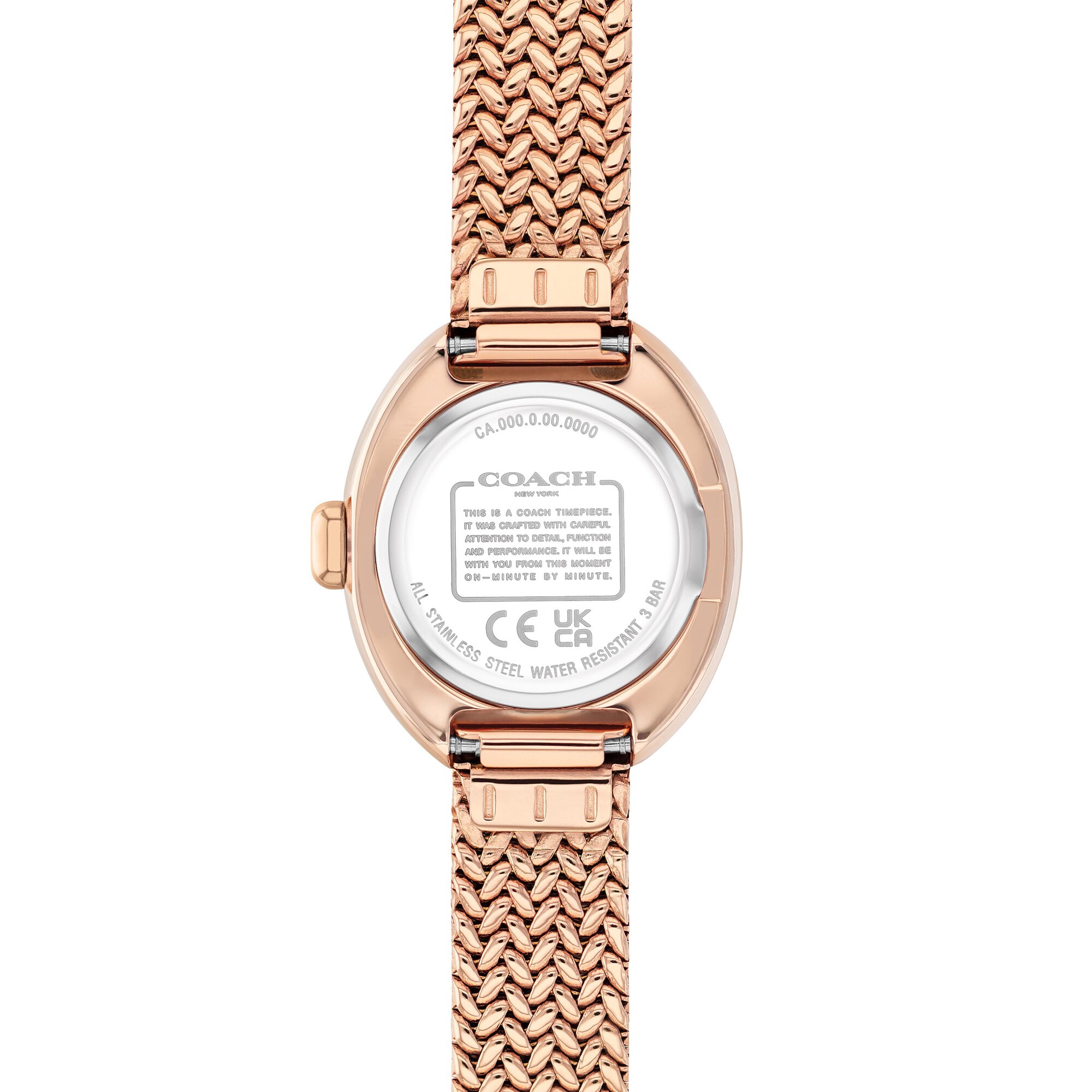 Ladies' Coach Sammy Rose-Tone IP Watch with Rose-Tone Oval Dial