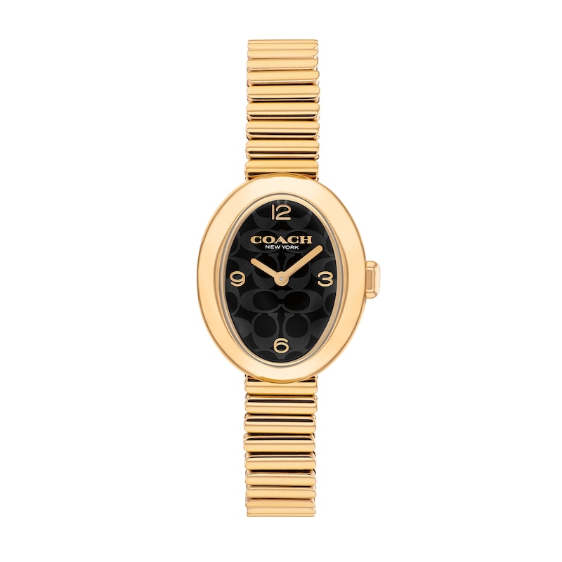 Coach Gold and Black Women\'s Watch Amazon.com: Coach Elliot Women main image 3