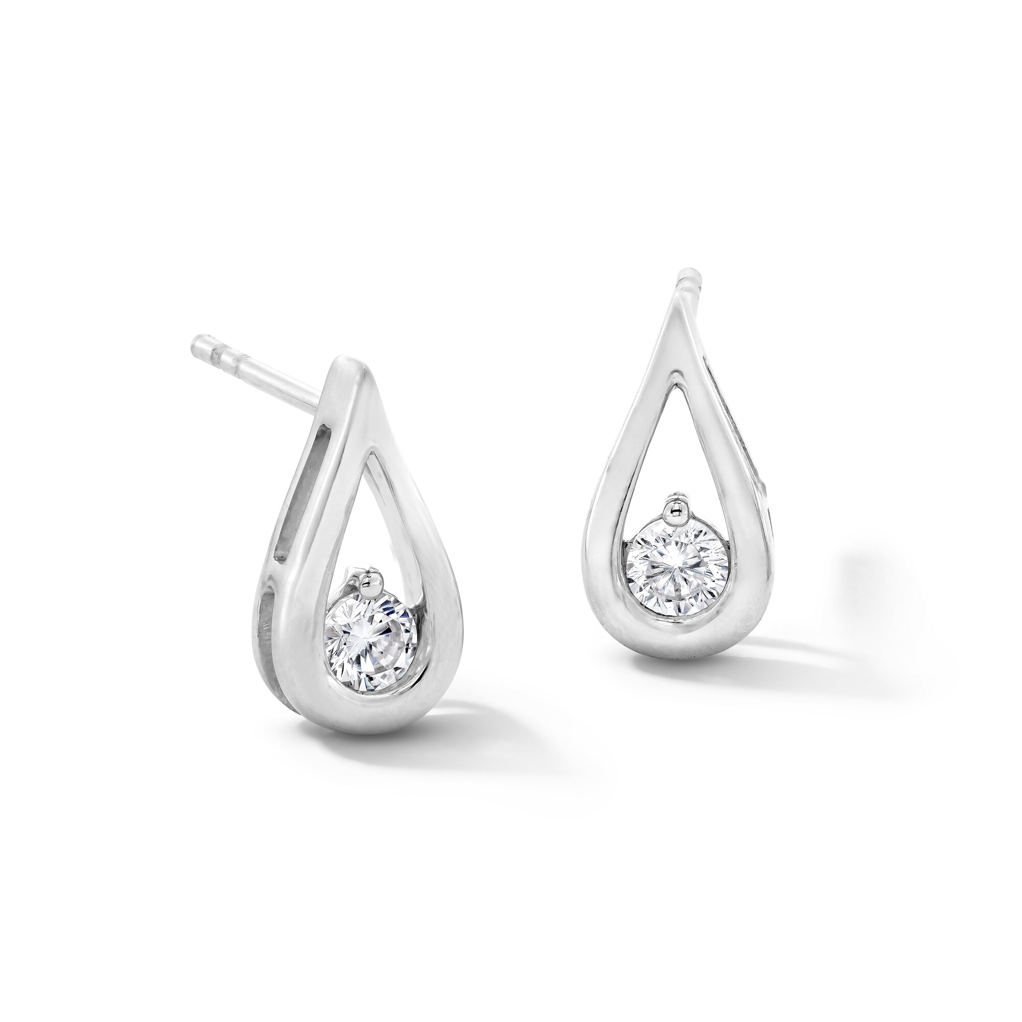 Hot Diamonds Orecchini A Goccia In Argento Sterling Con Diamanti - DE615 - Confezione Regalo E Certificato Di Autenticità
