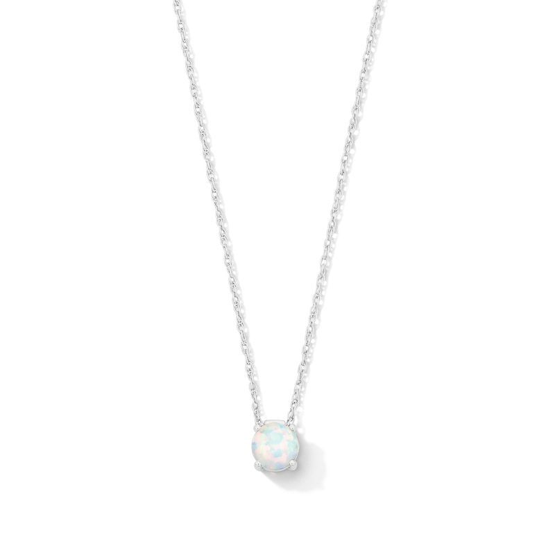 Collier En Argent Sterling Avec Perle Et Opalite - Longueur 18 Pouces - Neuf Avec étiquettes