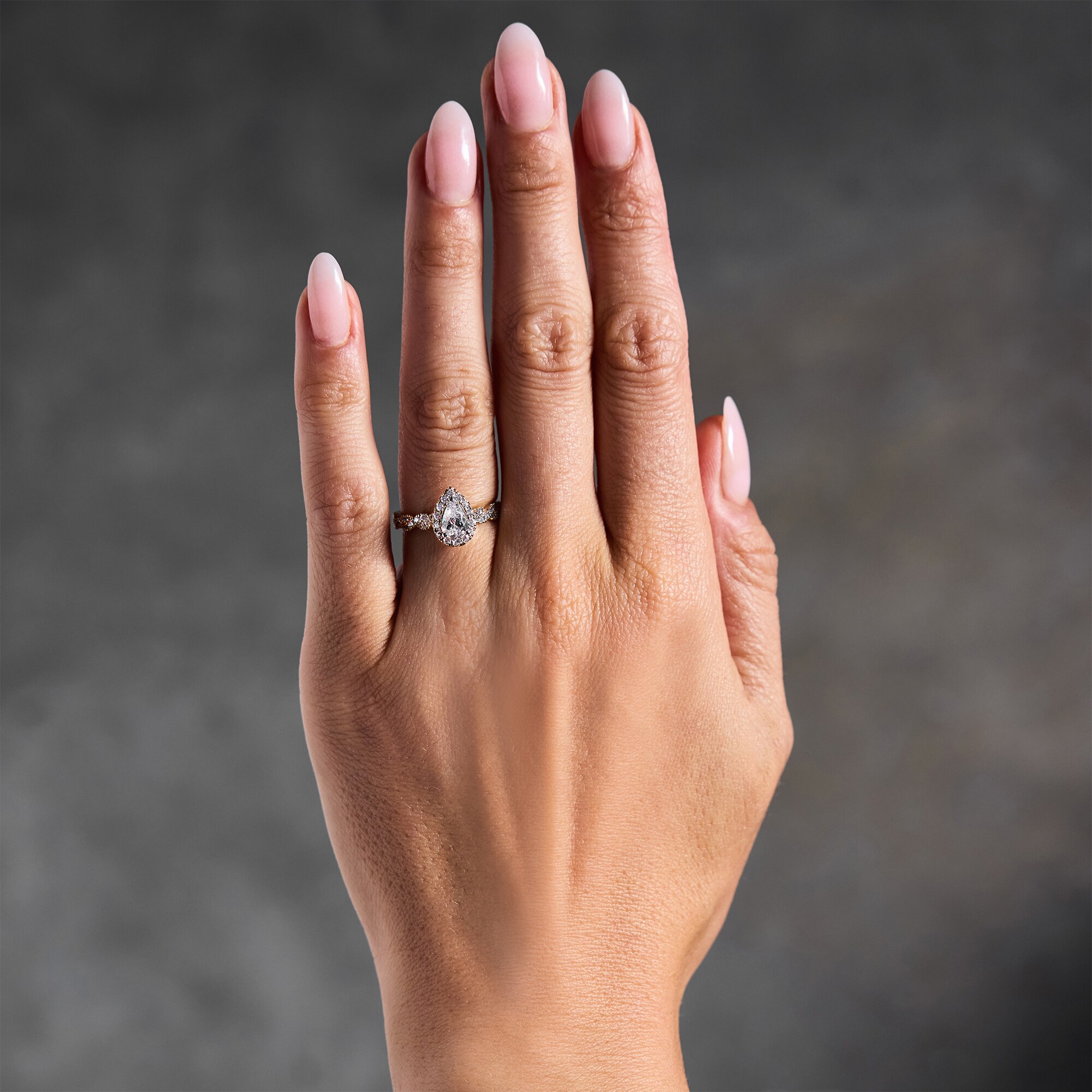 1 CT. T.W. Pear-Shaped Certified Lab-Grown Diamond Frame