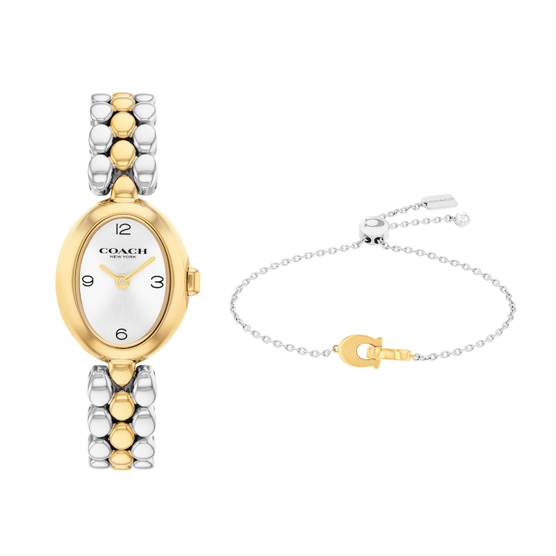 Coach Two-Tone Silver and Gold Women’s Bracelet Watch COACH Women main image 4