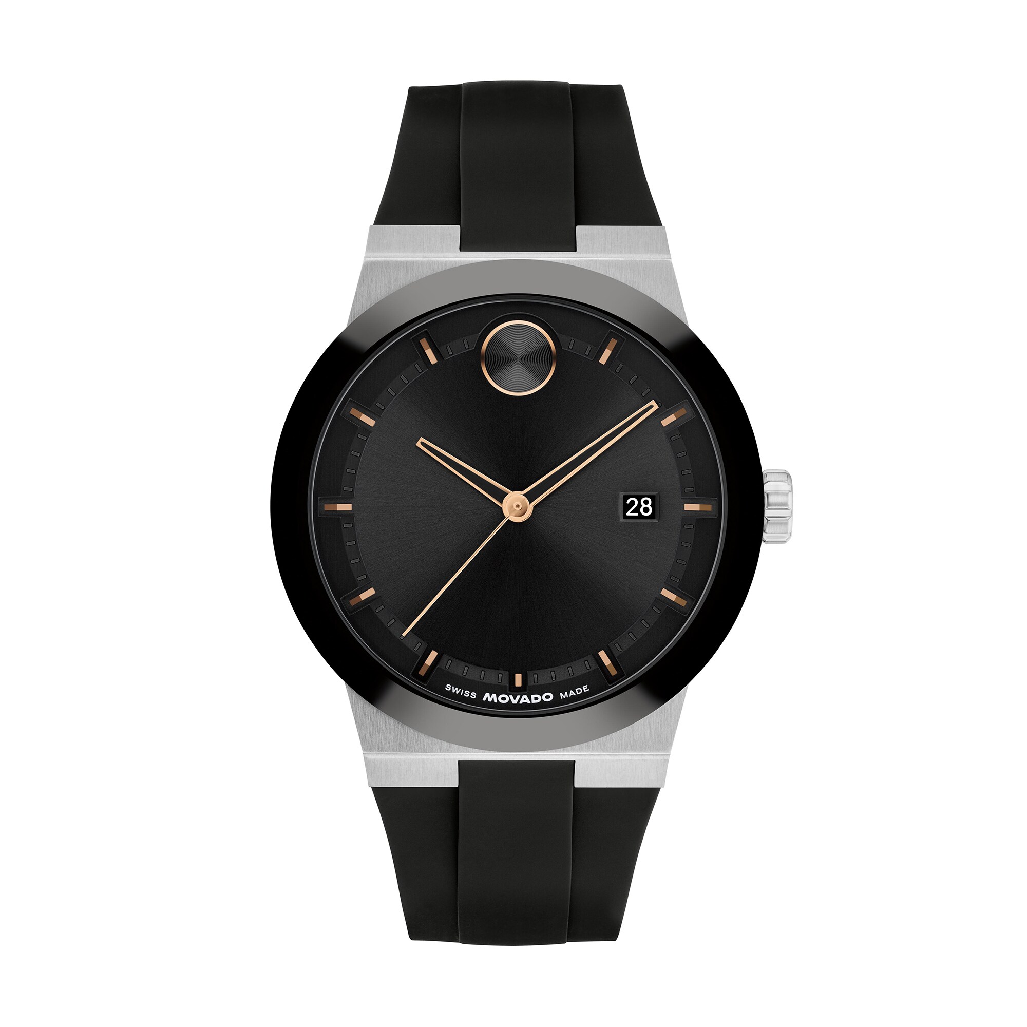 Men's Movado Bold® Fusion Analog Watch with Black Dial and Black