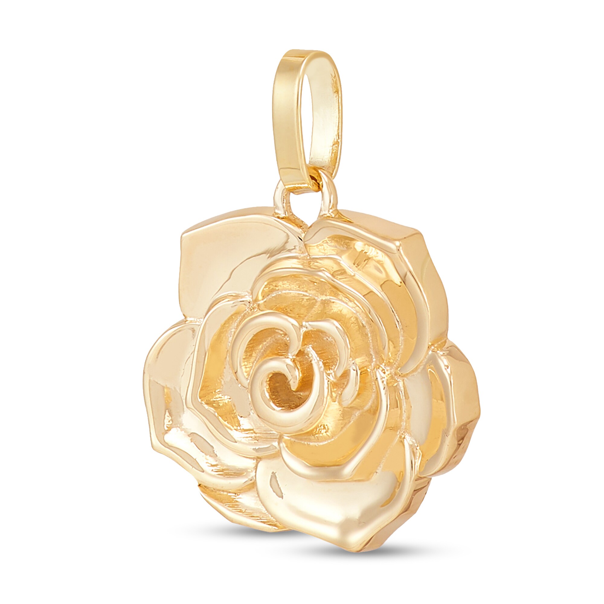 ★agete 10K フラワーチャームのみ　ゴールド Flower Necklace Charm in Solid 10K Gold | Peoples Jewellers
