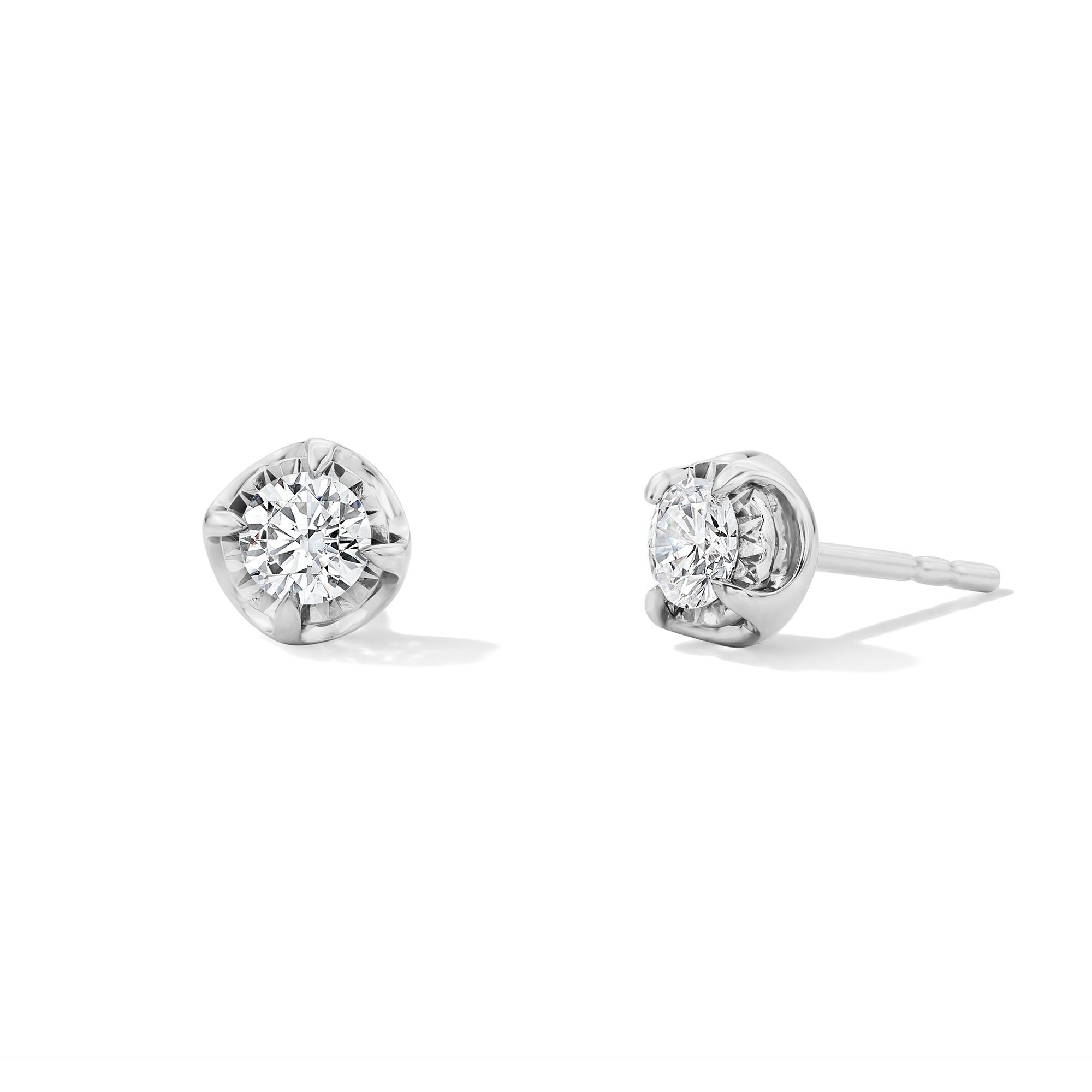 1/2 CT. T.W. Certified Lab-Grown Diamond Solitaire Stud Earrings