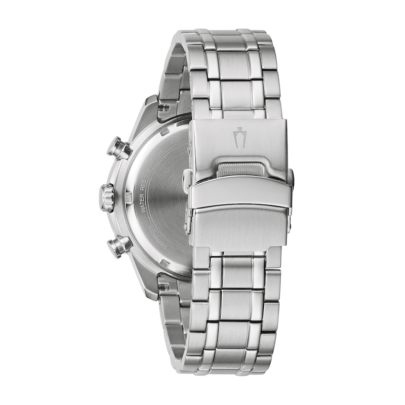 Bulova Silver Chronograph Watch with Crystal Details Bulova Octava Crystal Men main image 3