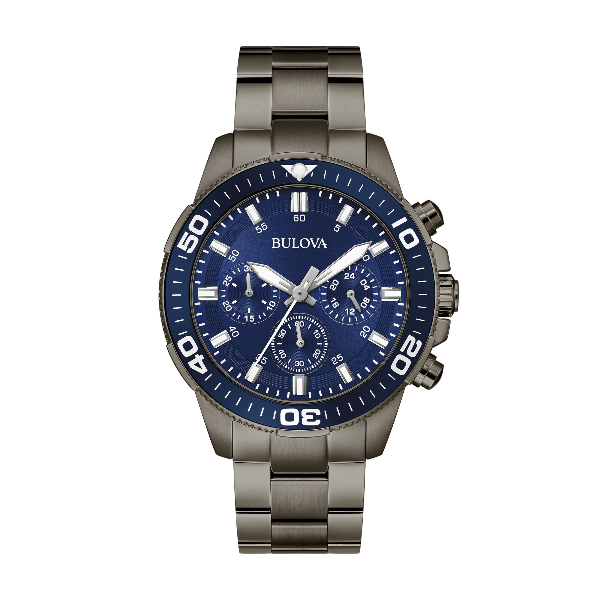 Men's Bulova Performance Sport Chronograph Watch in Grey Ion