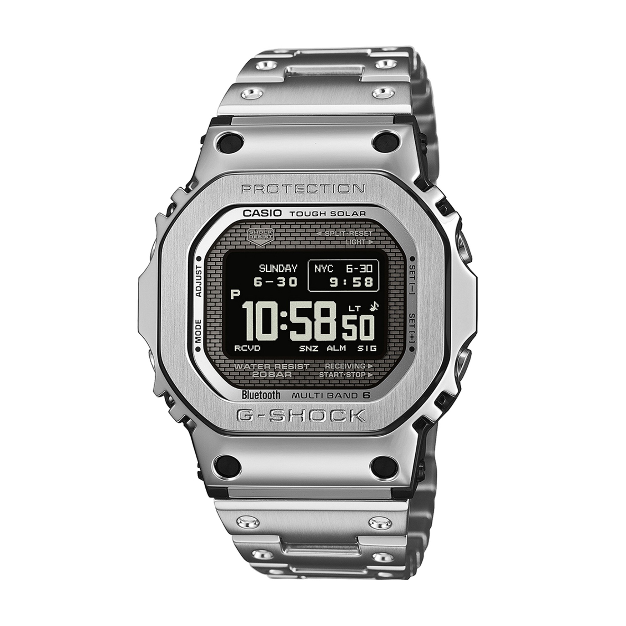 Men's Casio G-Shock Full Metal Tough Solar Digital Stainless Steel