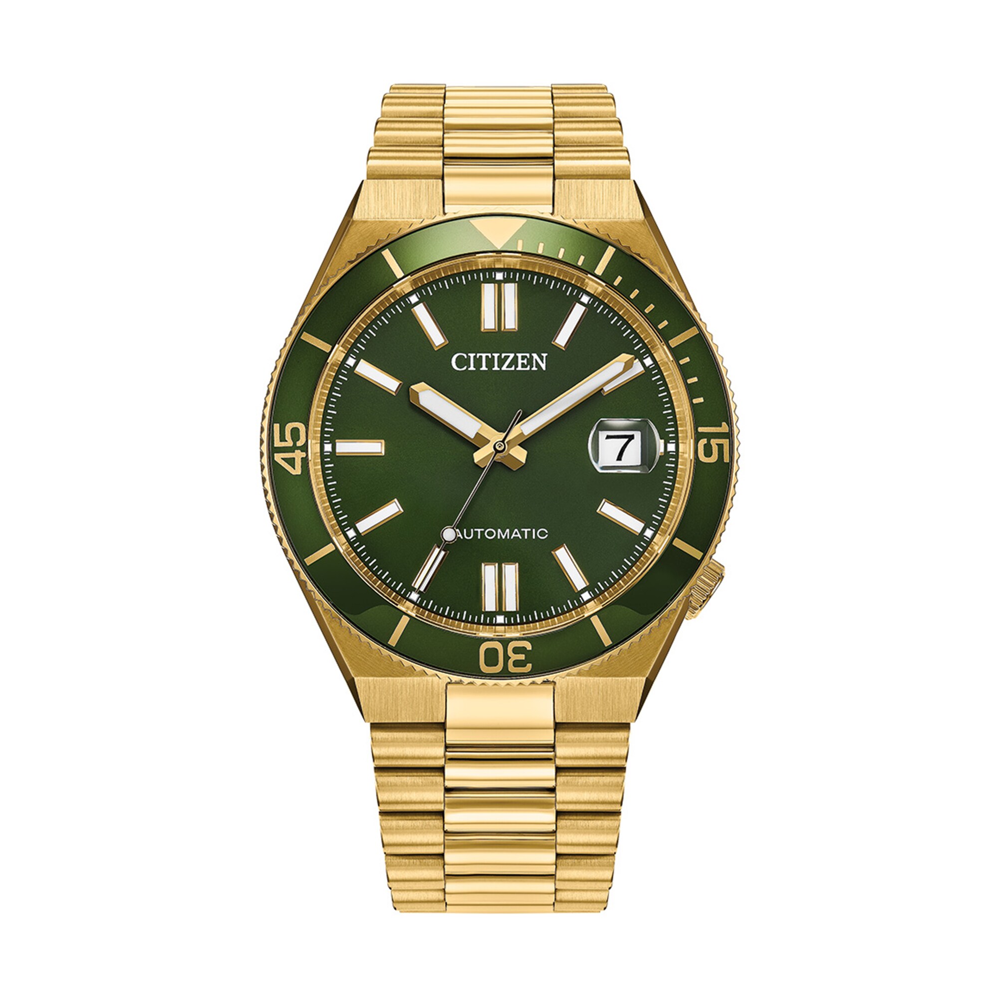 Men's Citizen Tsuyosa Shore Gold-Tone IP Stainless Steel Watch
