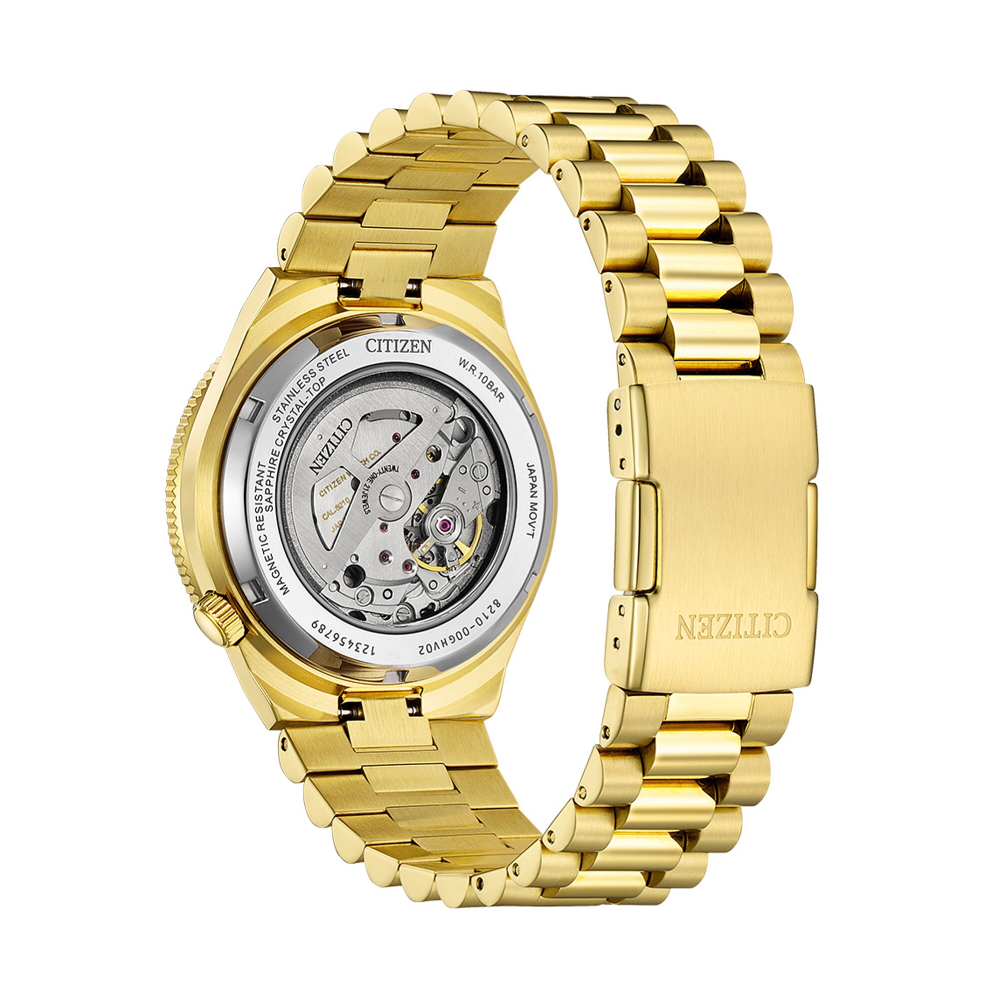Men's Citizen Tsuyosa Shore Gold-Tone IP Stainless Steel Watch
