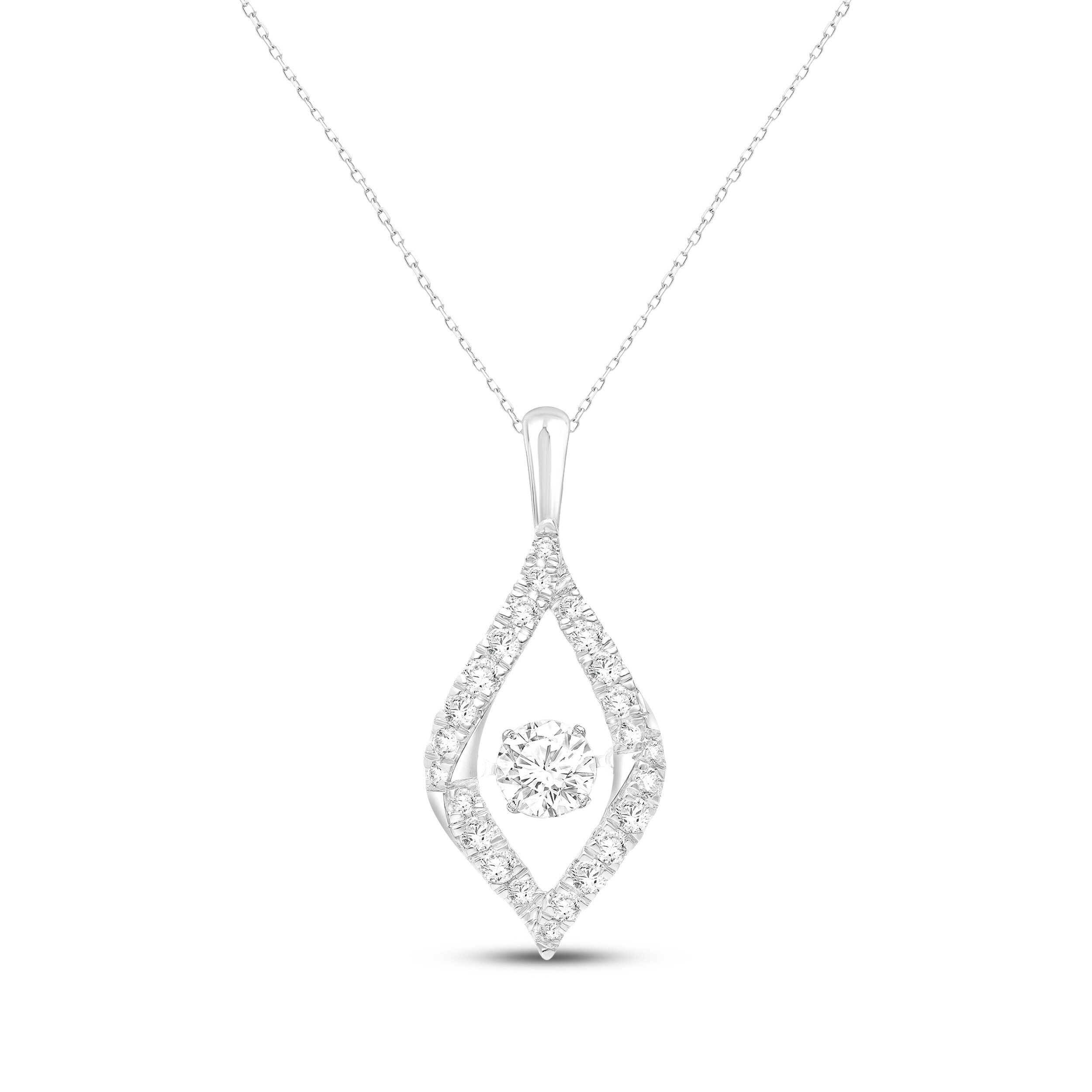 Unstoppable Love Lab-Grown Diamond Necklace 1-1/4 ct tw Sterling