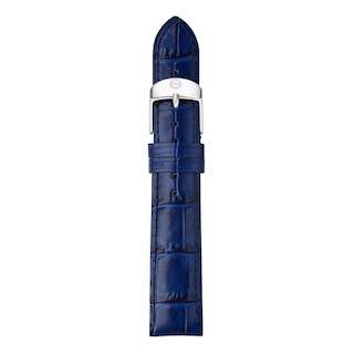 Michele Matte Navy Blue Leather Watch Double wrist Strap Kimsey Double Wrap Strap: Navy | Women main image 4