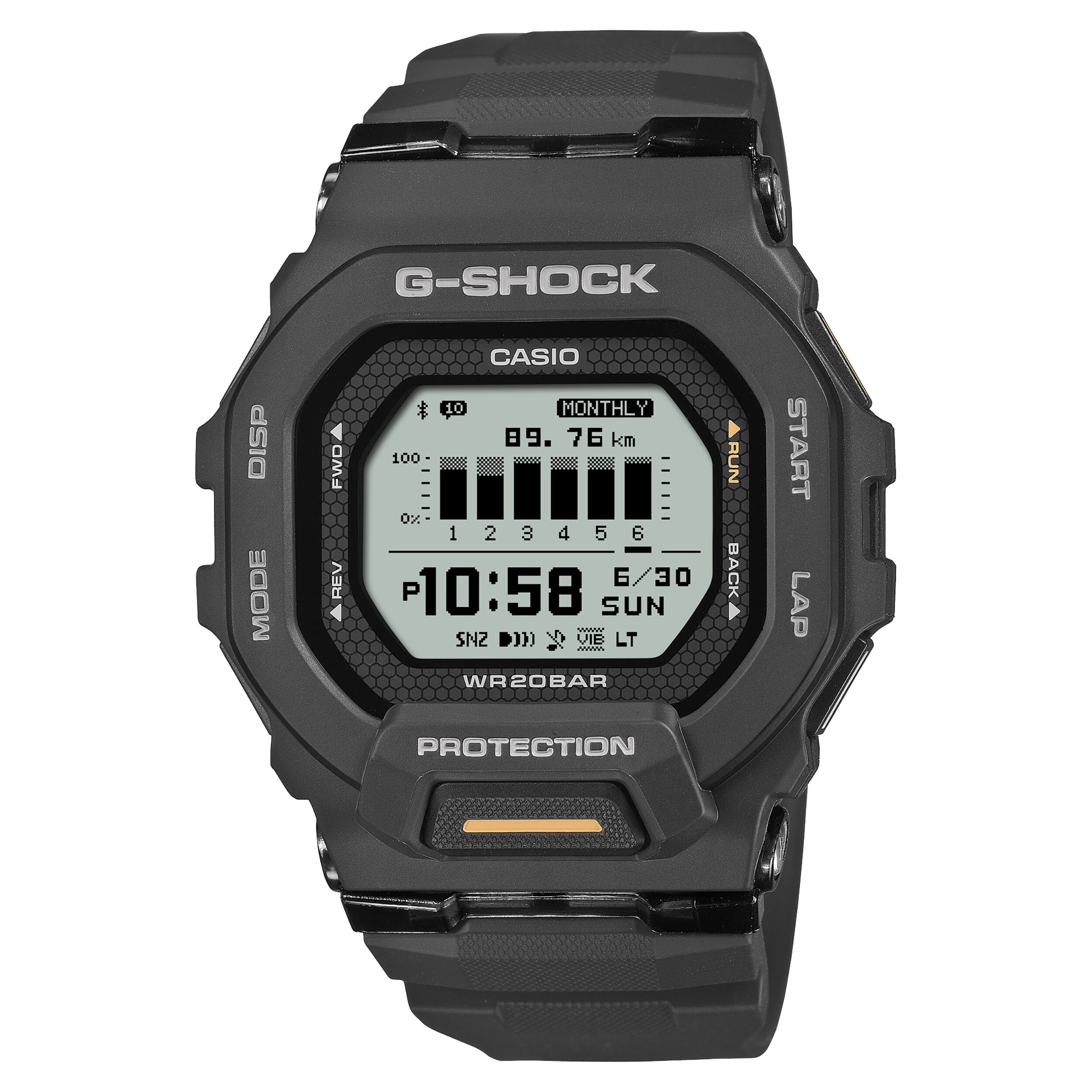 Point B.L.A.C.K OG盤 g-rap George Men's Digital Sport Wristwatch Plastic Strap with Stopwatch