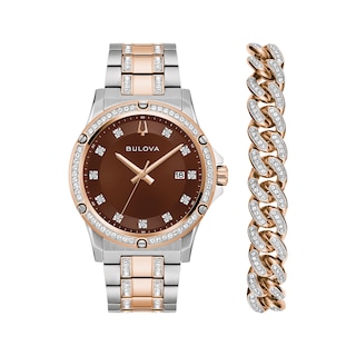 Bulova Crystal Collection Two-Tone 42mm Men display picture 3
