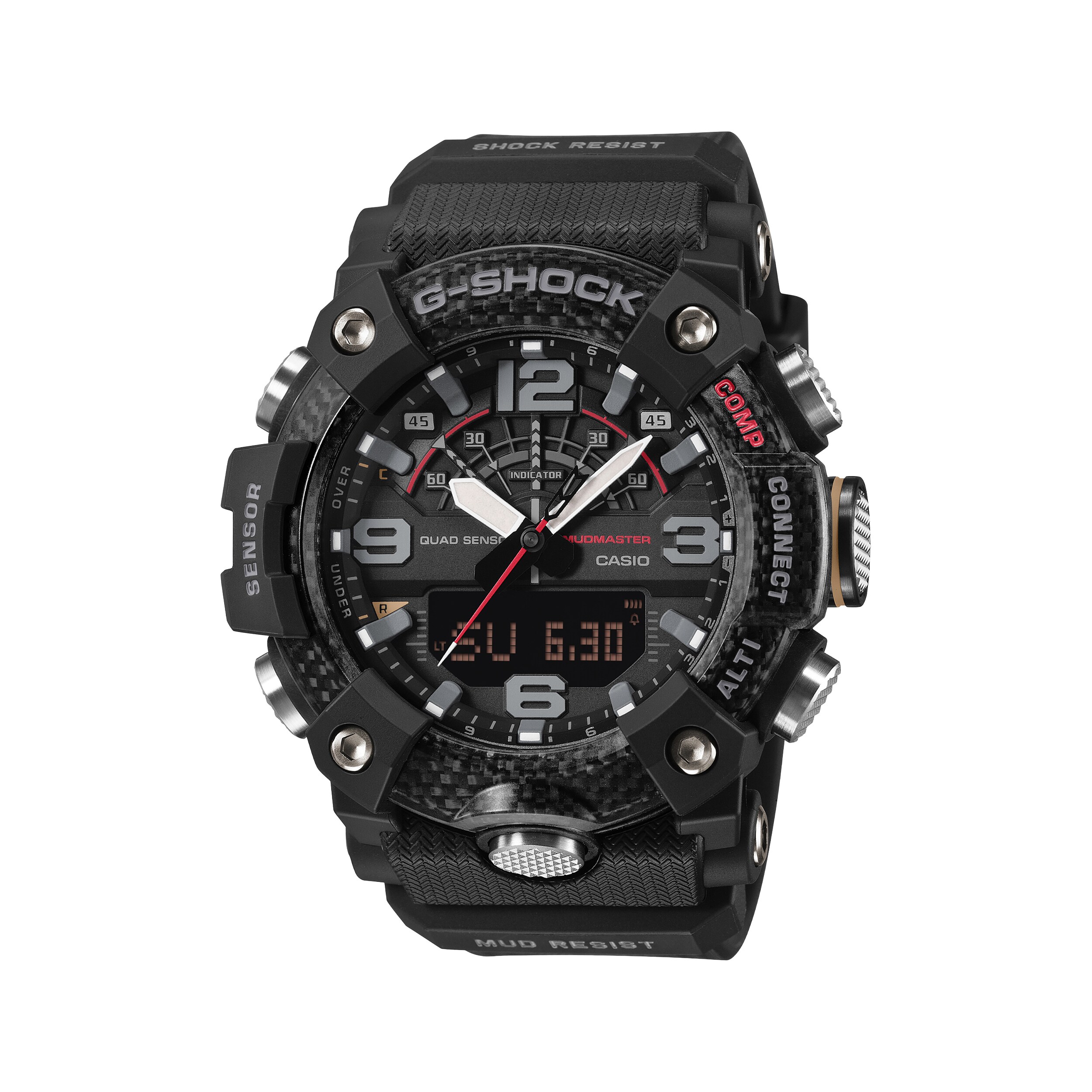 CASIO G-SHOCK Mudmaster ブラック Casio G-SHOCK Master of G MUDMASTER Analog/Digital 51mm Men's