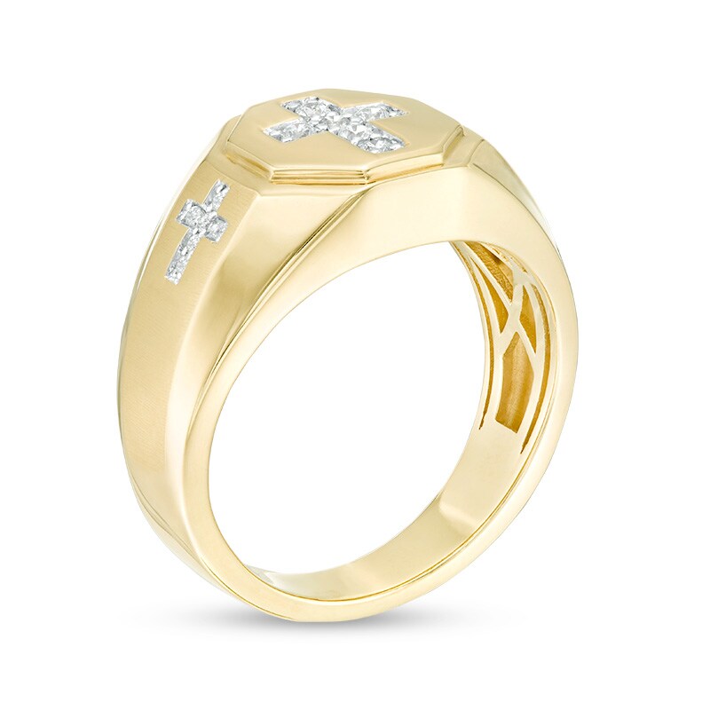 Previously Owned - 1/5 CT. T.W. Diamond Triple Cross Multi-Finish