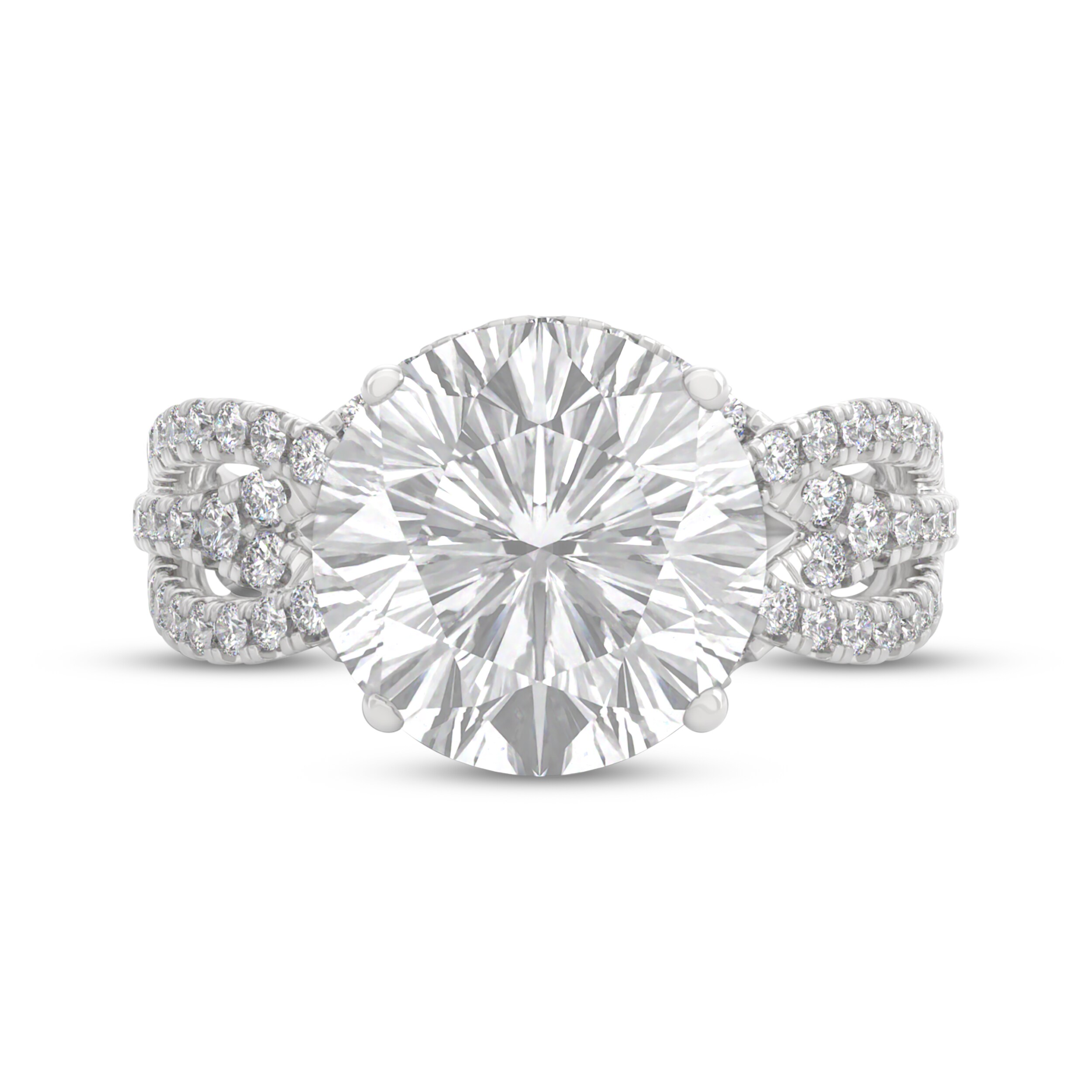 THE LEO Legacy Lab-Grown Diamond Round-Cut Twist Shank Engagement