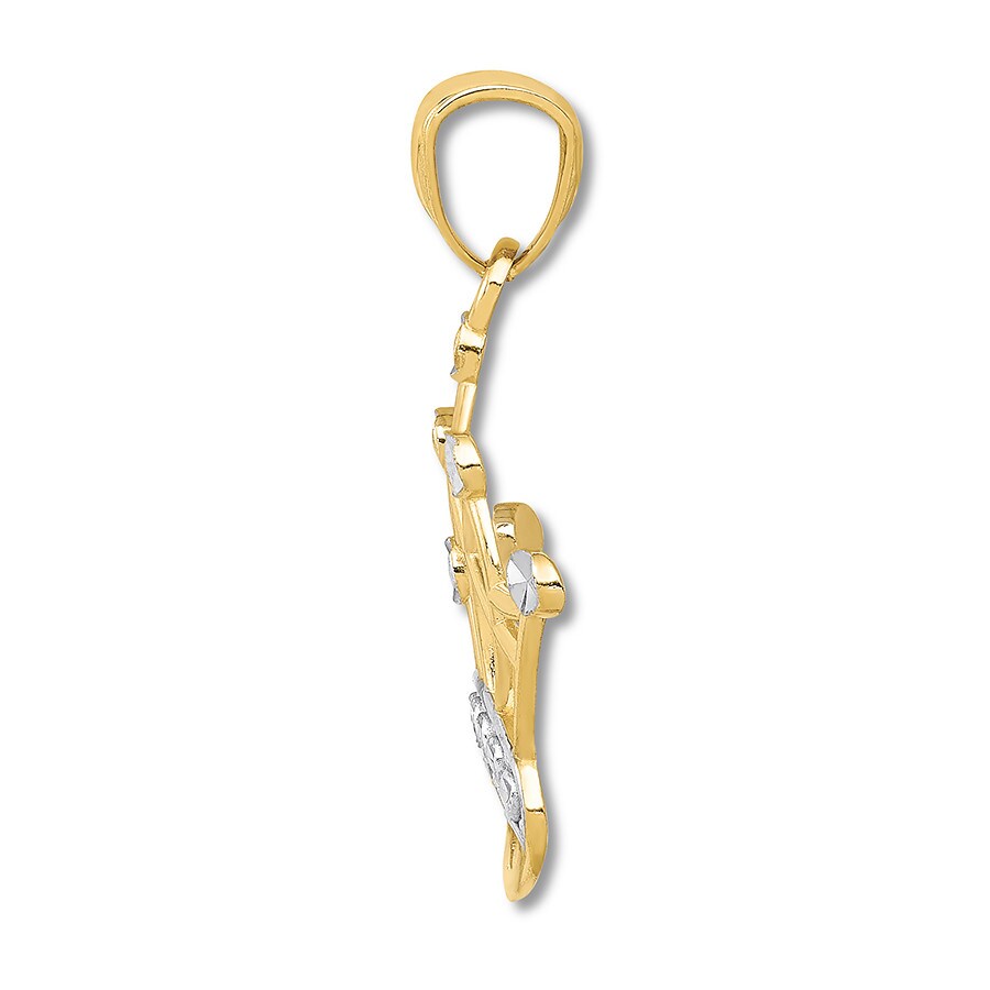 Crown Charm 14K Yellow Gold | Kay