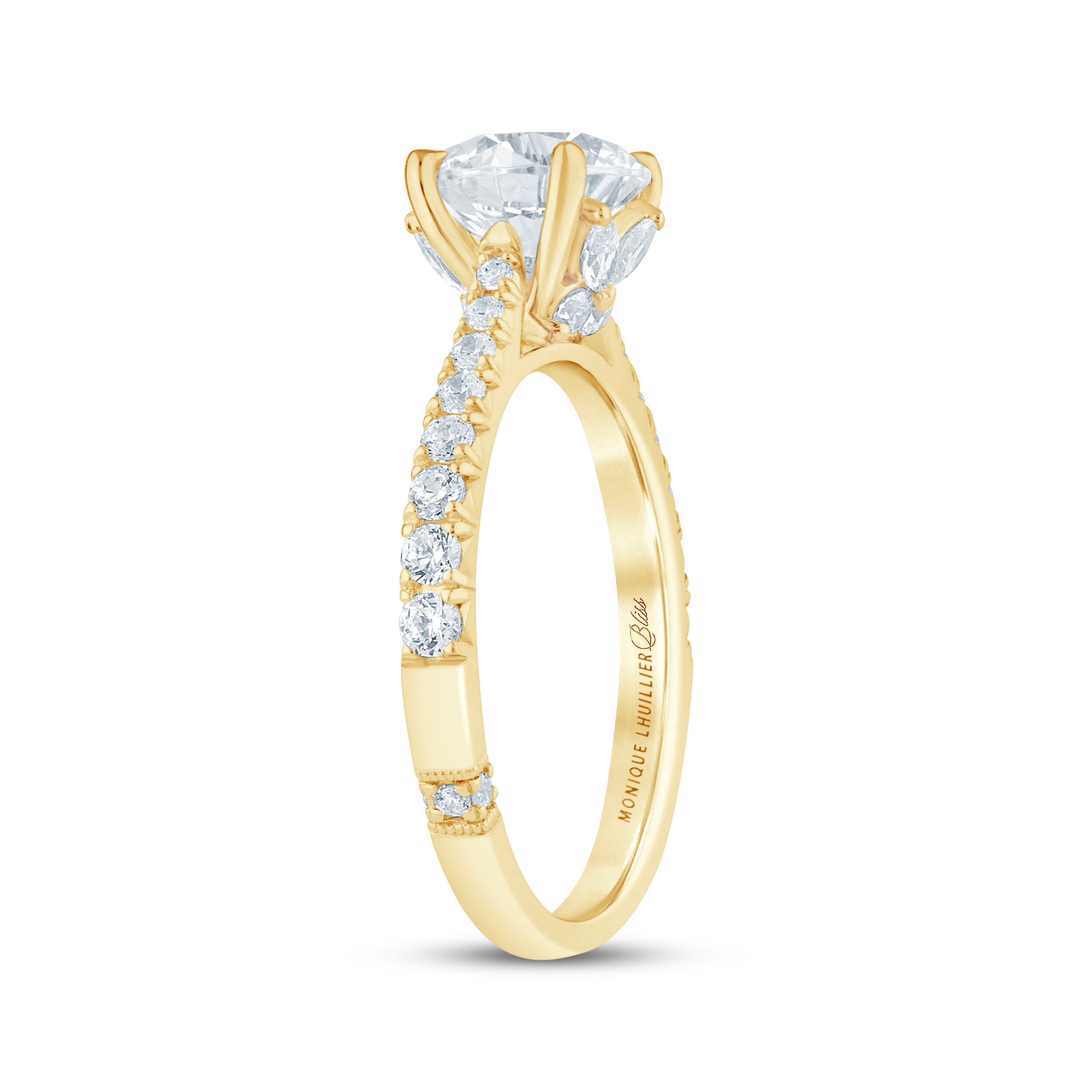 Monique Lhuillier Bliss Round-Cut Lab-Grown Diamond Butterfly