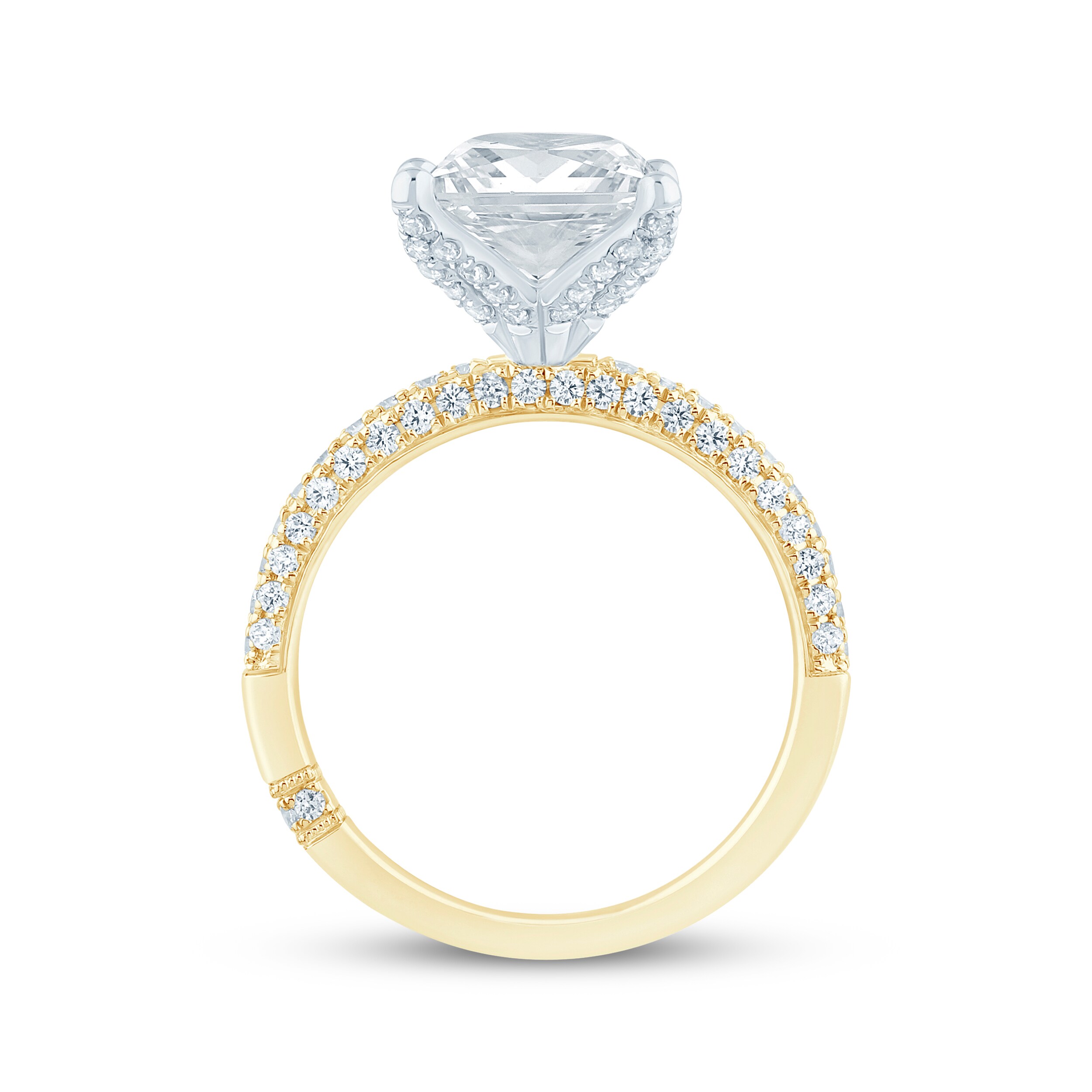 Monique Lhuillier Bliss Princess-Cut Lab-Grown Diamond Engagement