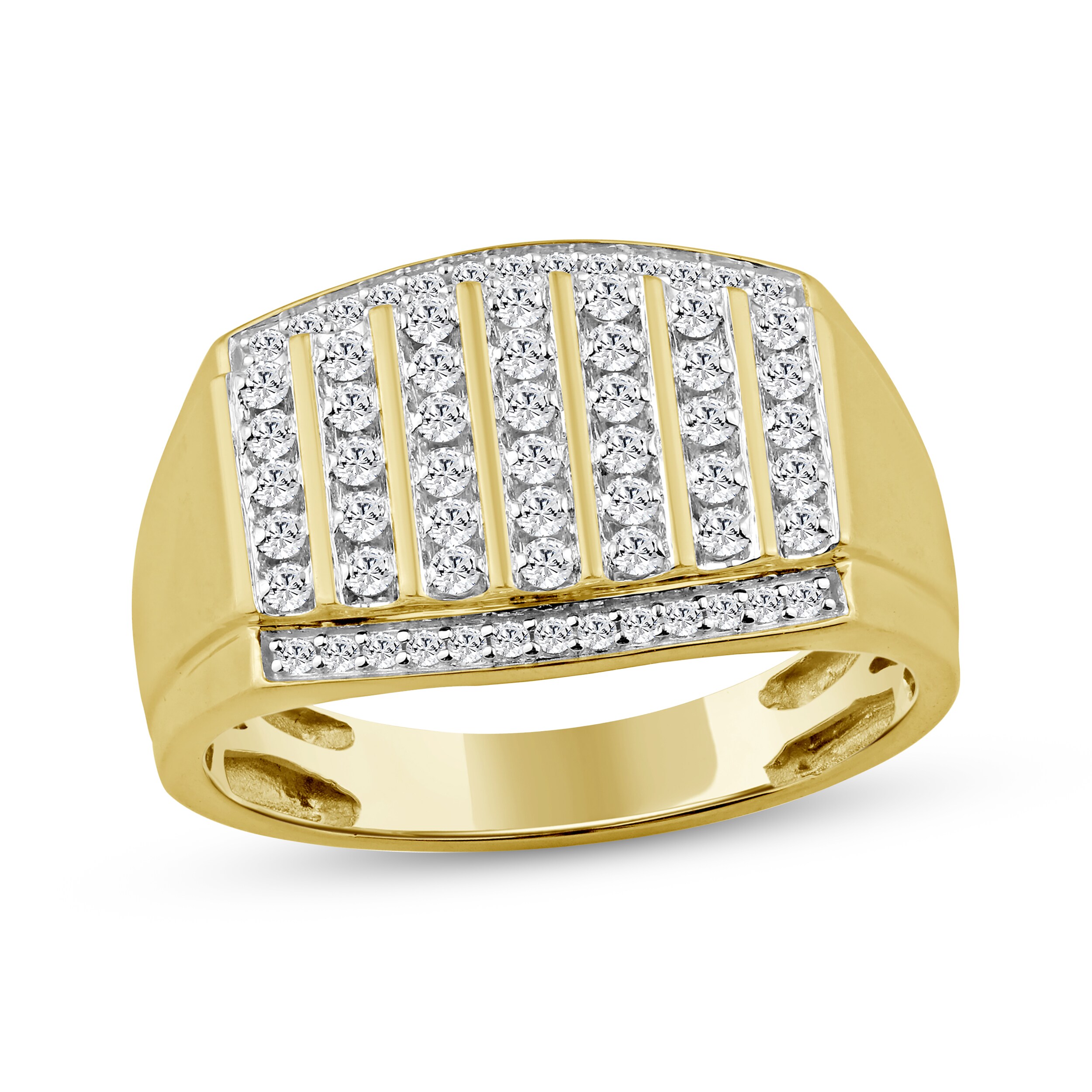 Men's Diamond Fashion Ring 1/2 ct tw 10K Yellow Gold | Kay