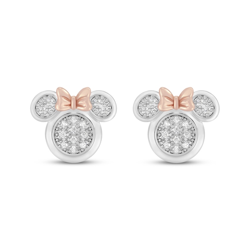 Disney Treasures Minnie Mouse Diamond Stud Earrings 1/15 ct  display picture 3