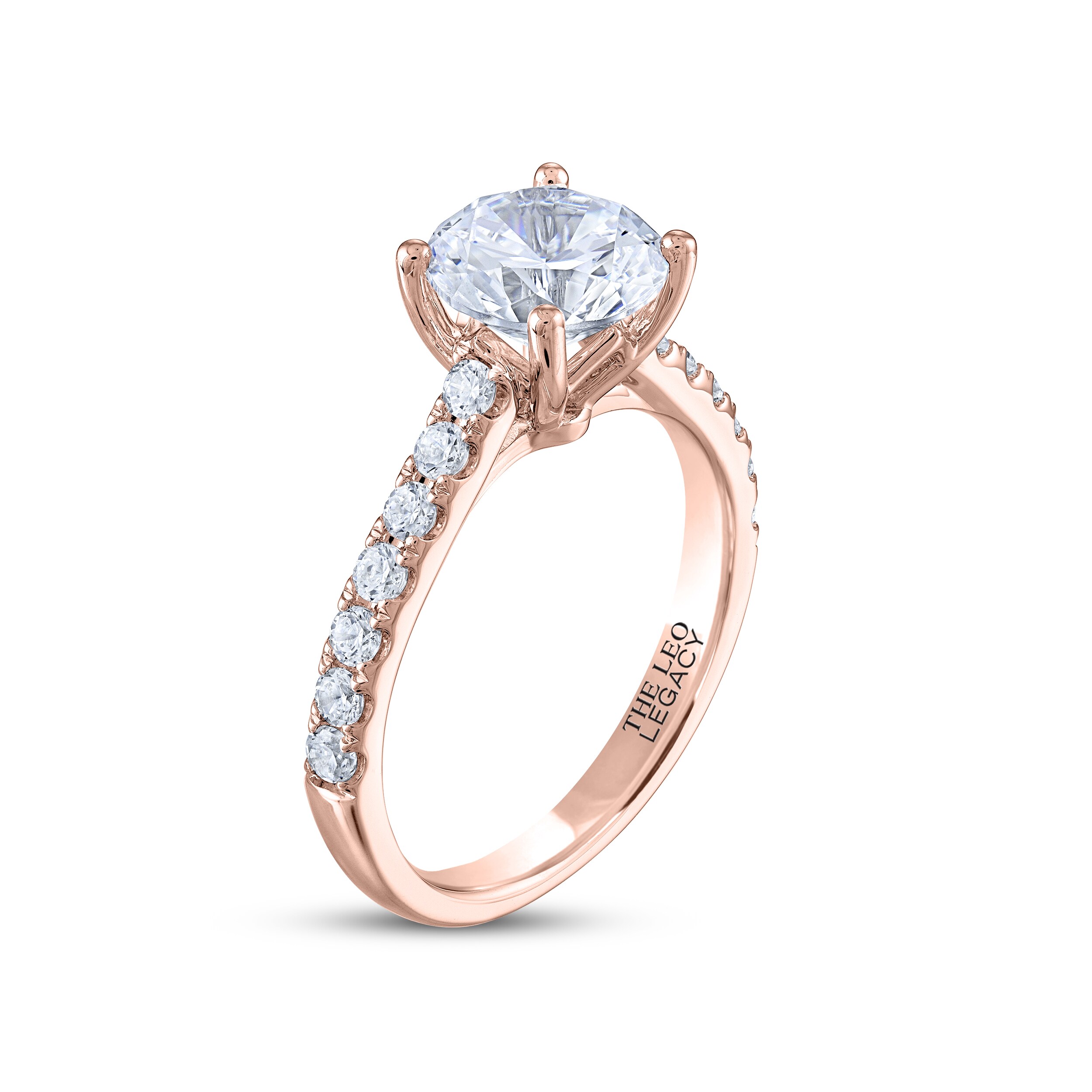 THE LEO Legacy Lab-Grown Diamond Round-Cut Engagement Ring 2-3/8