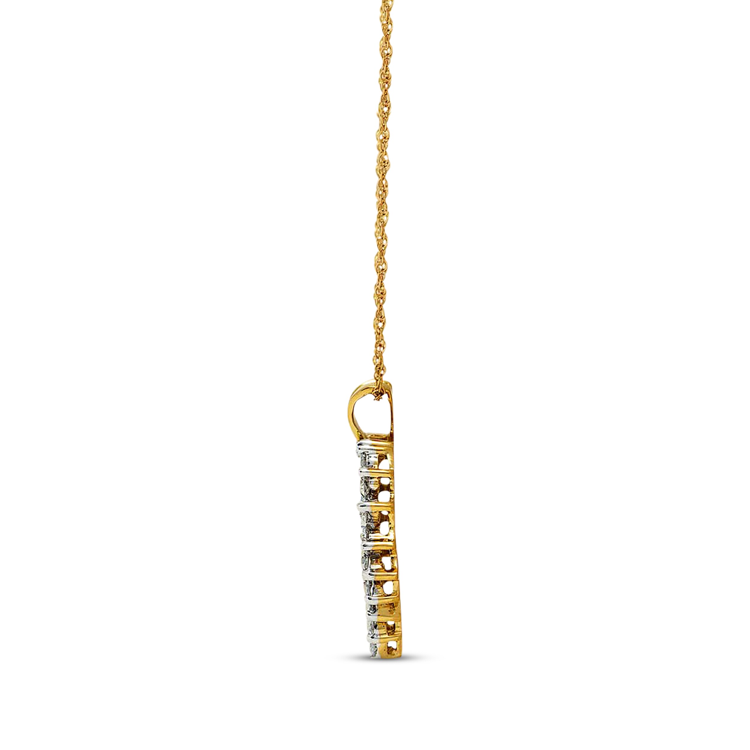 A♡ Previously Owned Diamond Heart Pendant 1 ct tw 14K Yellow Gold