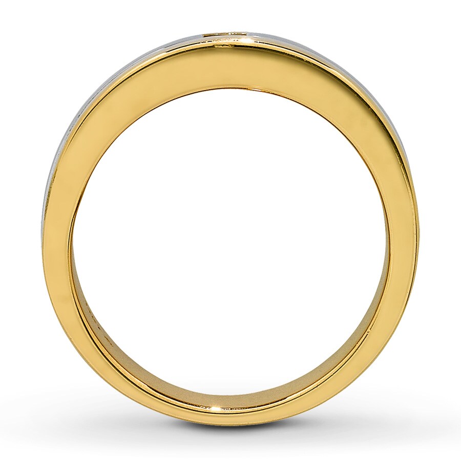 Previously Owned Men's Diamond Wedding Band 1/6 ct tw 14K Square
