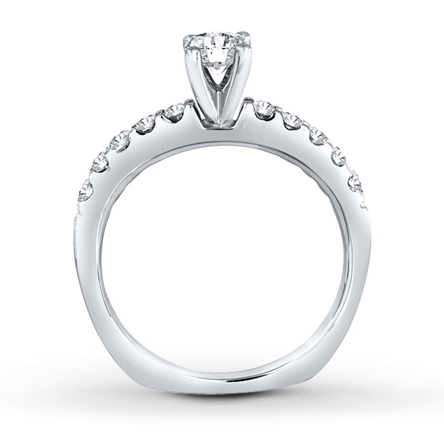 Previously Owned Diamond Bridal Set 1 ct tw Round-cut 14K White