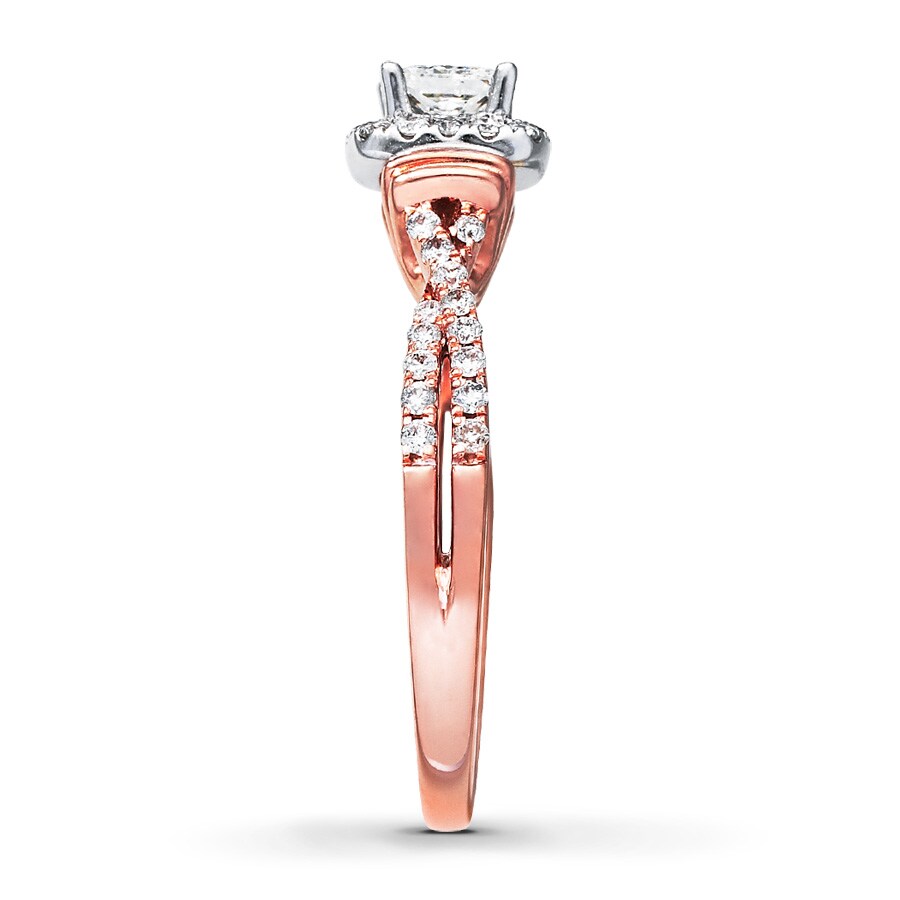 Previously Owned Diamond Engagement Ring 3/4 ct tw Princess
