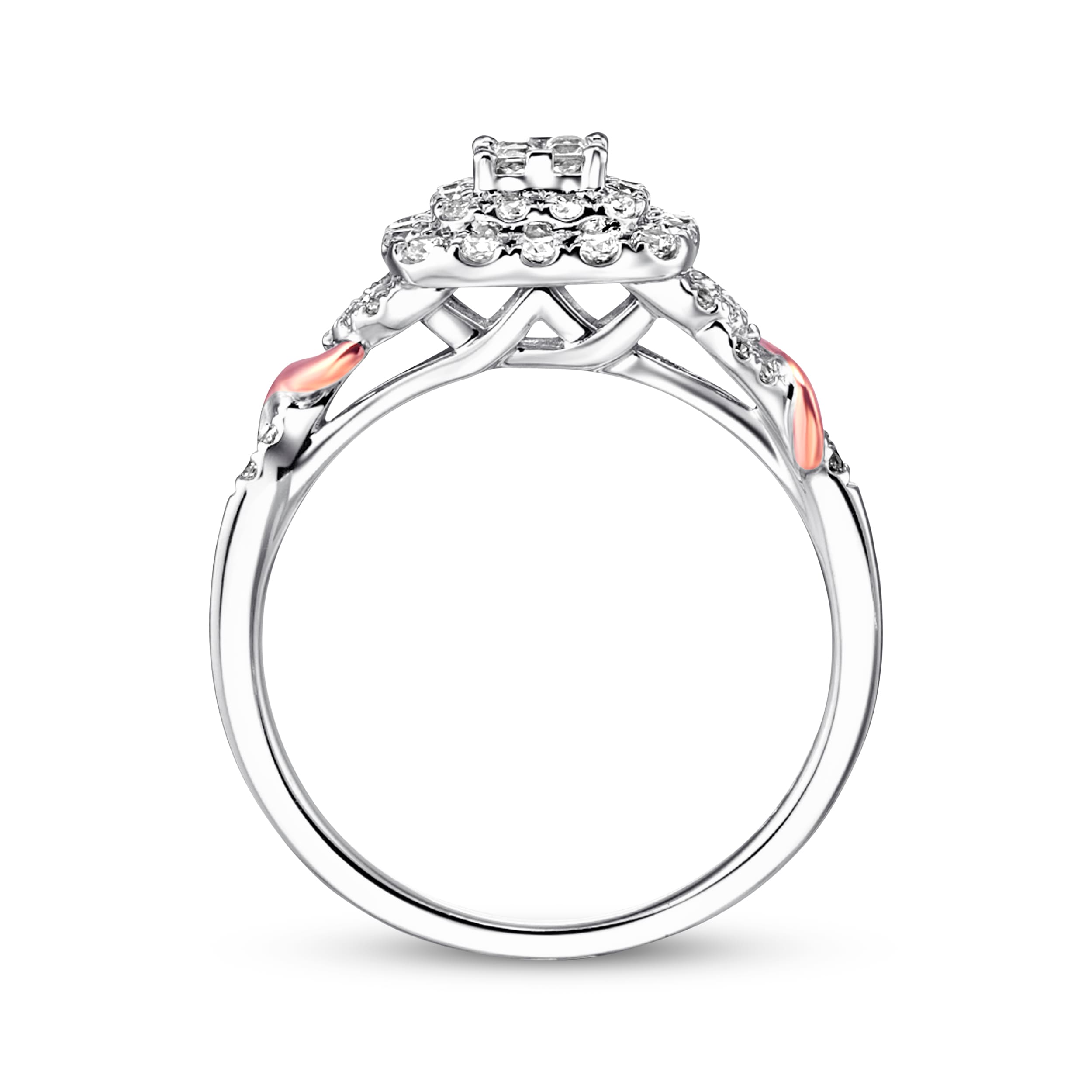 Previously Owned Diamond Engagement Ring 1/2 ct tw Princess