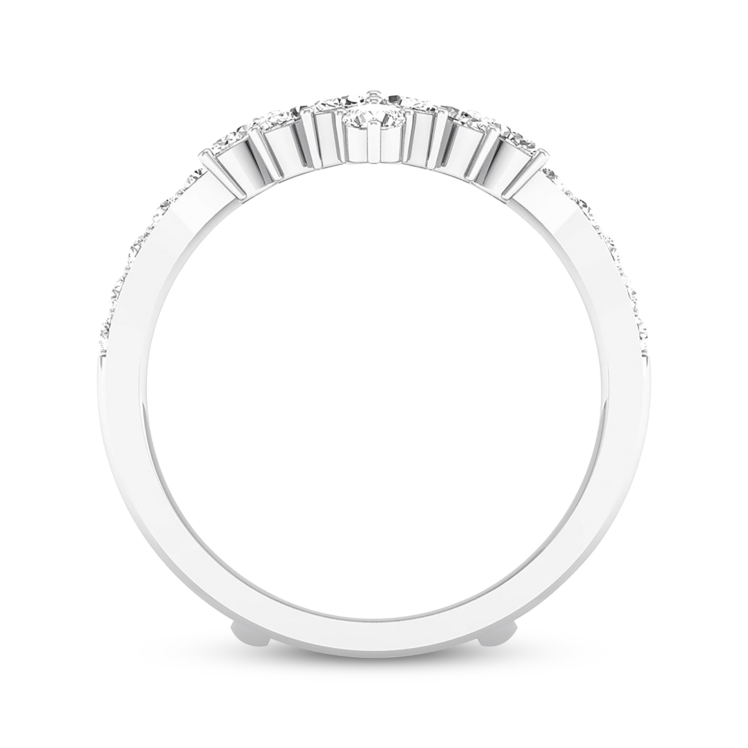 Previously Owned Diamond Enhancer Ring 3/4 ct tw Marquise & Round