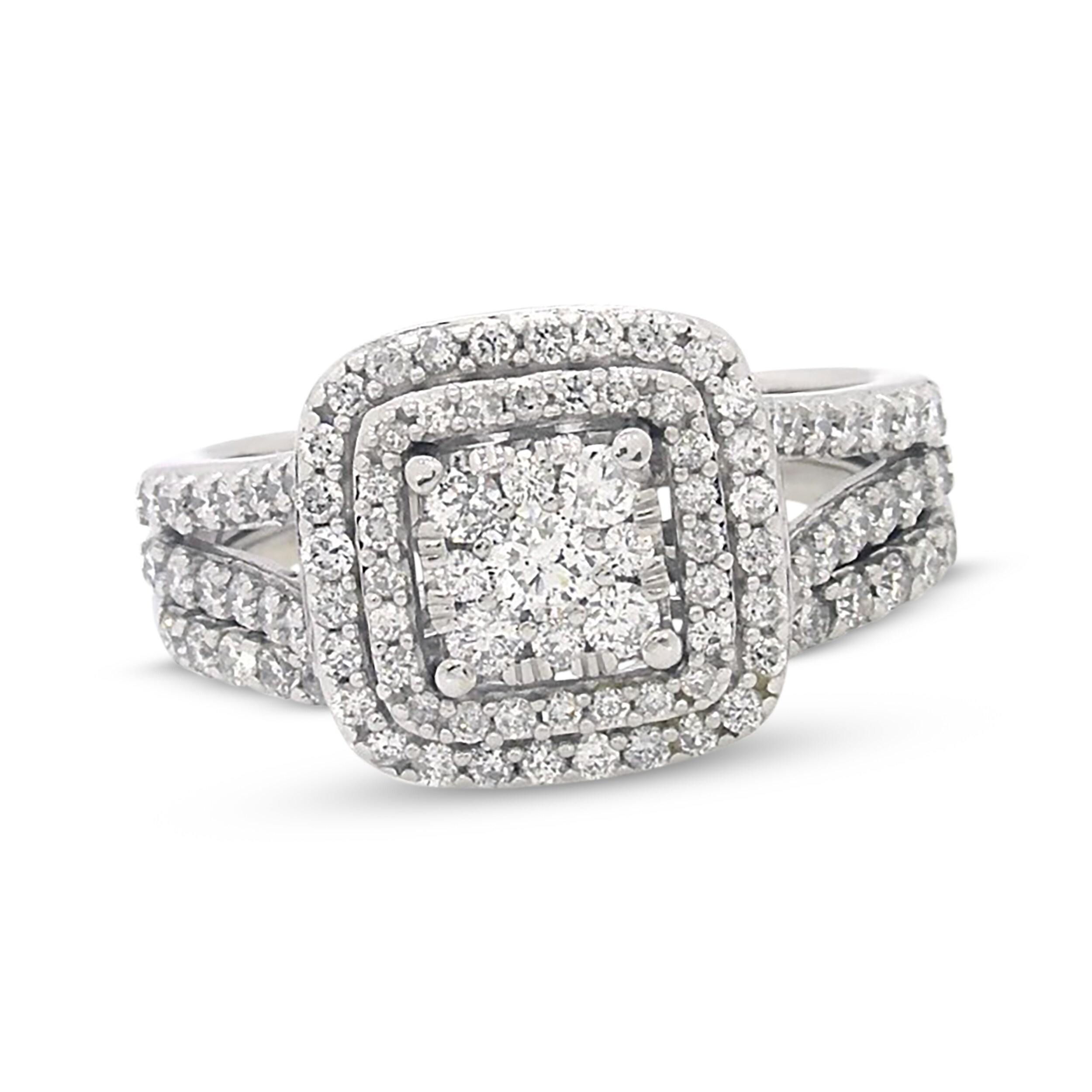 Previously Owned Diamond Bridal Set 1-1/3 ct tw 14K White Gold