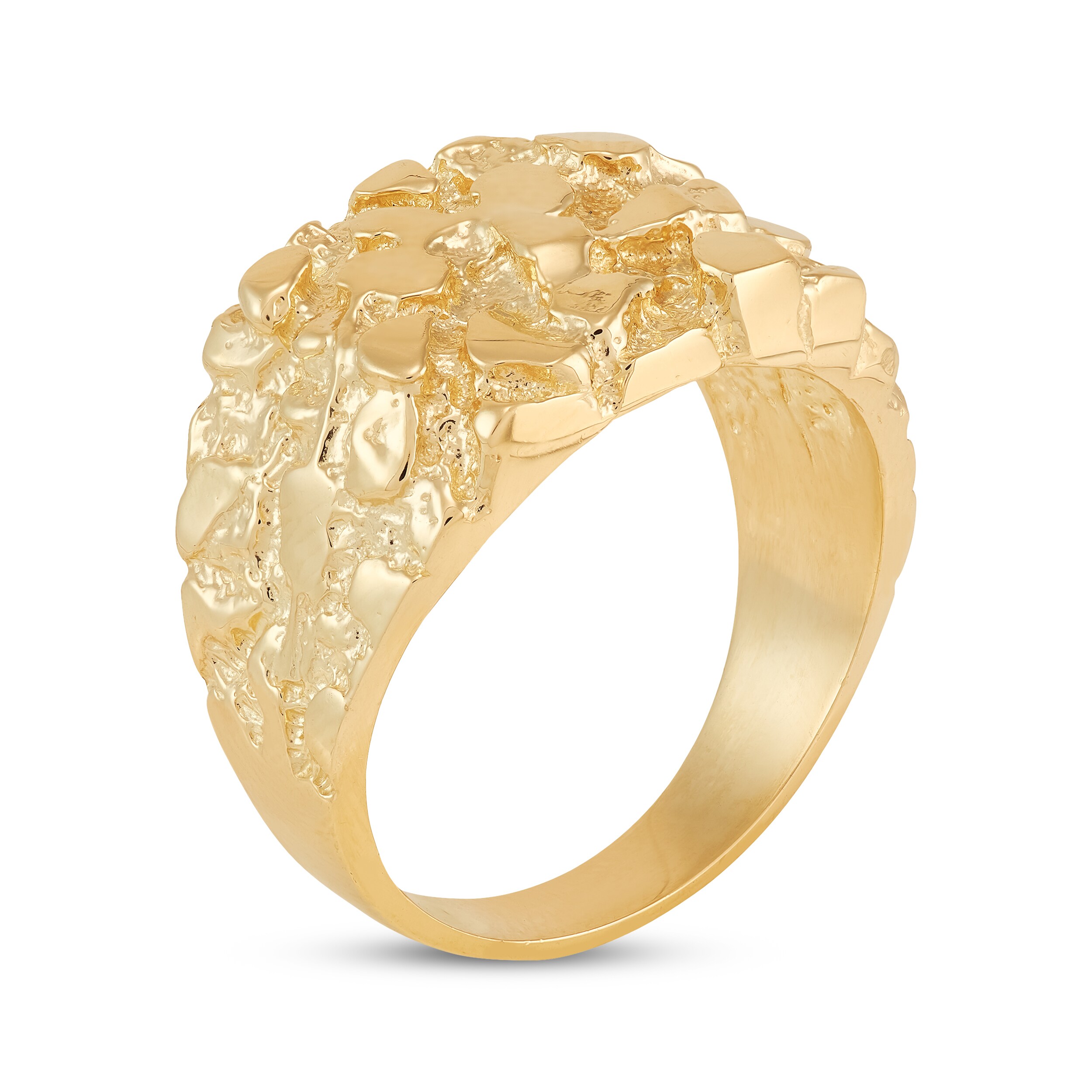 Previously Owned Men's Large Nugget Ring 10K Yellow Gold | Kay